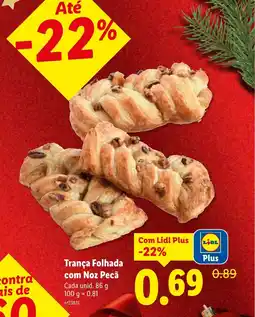 Lidl Trança Folhada com Noz Pecã Cada promoção