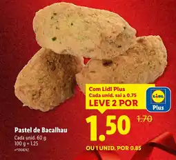 Lidl Pastel de Bacalhau promoção