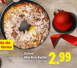 Lidl Deluxe Mini Bolo Rainha promoção