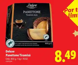 Lidl Deluxe Panettone Tiramisú promoção