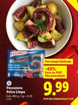 Lidl Pescanova Polvo Limpo promoção