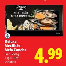 Lidl Deluxe Mexilhão Meia Concha promoção