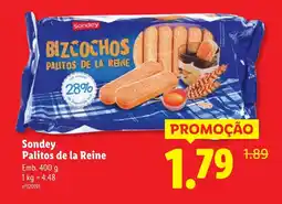 Lidl Sondey Palitos de la Reine promoção