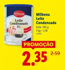 Lidl Milbona Leite Condensado promoção