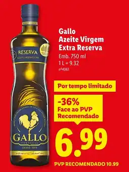 Lidl Gallo Azeite Virgem Extra Reserva promoção