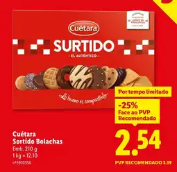 Lidl Cuétara Sortido Bolachas promoção
