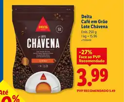 Lidl Delta Café em Grão Lote Chávena promoção