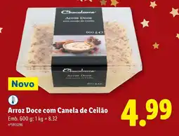 Lidl Arroz Doce com canela do Ceilão promoção