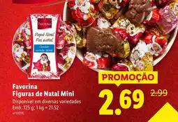 Lidl Favorina Figuras de Natal Mini promoção