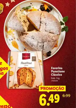 Lidl Favorina Panettone Clássico promoção