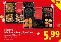 Lidl Frutorra Mix Frutos secos/ Aperitivo promoção