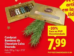 Lidl Candycat Bombons de Chocolate Caixa Dourada promoção