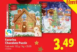 Lidl Favorina Chocolate Puzzle promoção