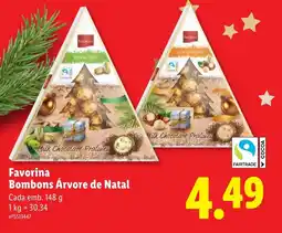 Lidl Favorina Bombons Árvore de Natal promoção