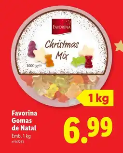 Lidl Favorina Gomas de Natal promoção