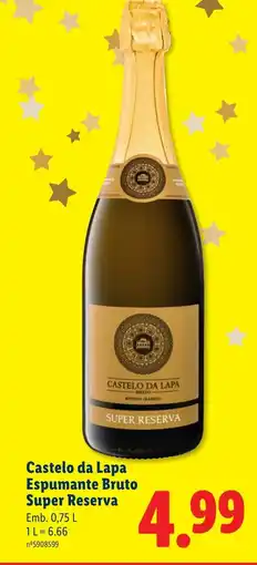 Lidl Castelo da Lapa Espumante Bruto Super Reserva promoção