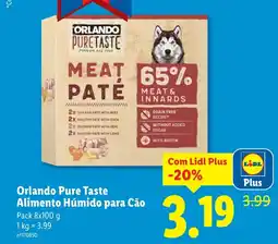 Lidl Orlando Pure Taste Alimento Húmido para Cão promoção