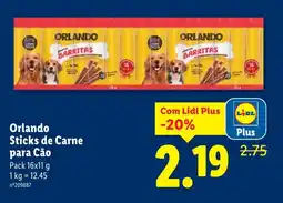 Lidl Orlando Sticks de Carne para Cão promoção