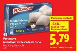 Lidl Pescanova Medalhões de Pescada do Cabo promoção
