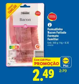 Lidl Fumadinho Bacon Fatiado Formato Familiar promoção