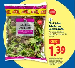 Lidl Chef Select Salada com Coentros XXL promoção