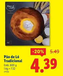 Lidl Pão de Ló Tradicional promoção