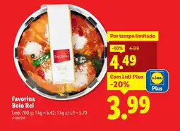 Lidl Favorina Bolo Rei promoção