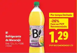 Lidl B! Refrigerante de Maracujá promoção