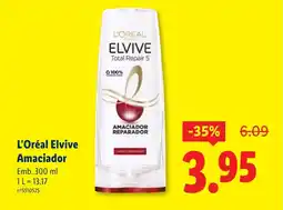 Lidl L'Oréal Elvive Amaciador promoção