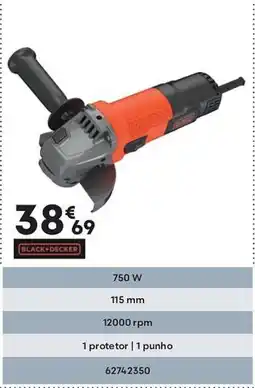 Bricomarché BLACK+DECKER Rebarbadora Potência 750 W promoção