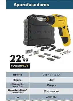 Bricomarché POWERPLUS Aparafusadora promoção