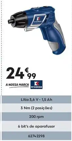 Bricomarché A NOSSA MARCA Aparafusadora promoção