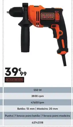 Bricomarché BLACK+DECKER Berbequins Potência 550 W promoção
