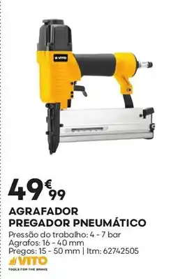 Bricomarché Vito agrafador pregador pneumático promoção
