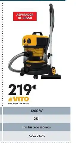 Bricomarché VITO Aspiradores sólidos e líquidos 1200 W promoção