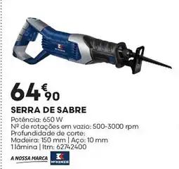 Bricomarché A nossa marca serra de sabre promoção