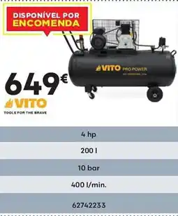Bricomarché VITO Compressore 4hp promoção