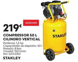 Bricomarché Stanley compressor cilindro vertical promoção