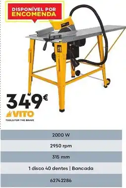 Bricomarché VITO Serras de mesa 2000W promoção