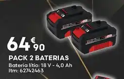 Bricomarché Pack 2 baterias promoção