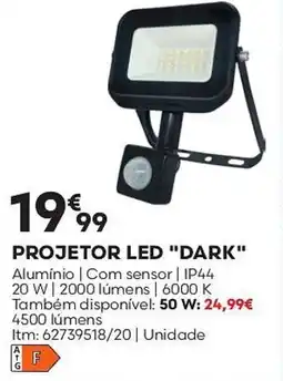 Bricomarché Projetor led "dark" promoção