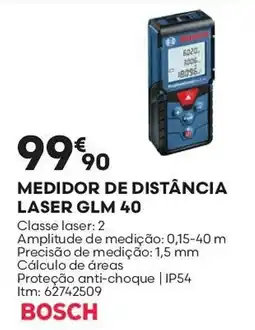 Bricomarché Medidor de distância laser glm 40 promoção