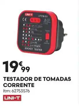 Bricomarché Testador de tomadas corrente promoção