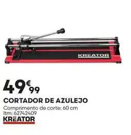 Bricomarché Kreator cortador de azulejo promoção