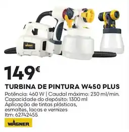 Bricomarché Turbina de pintura w450 plus promoção