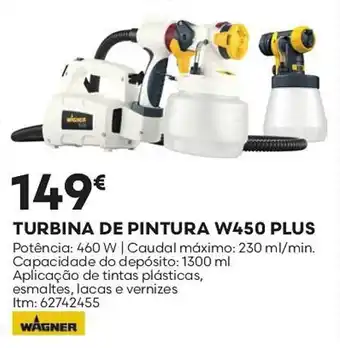 Turbina de pintura w450 plus