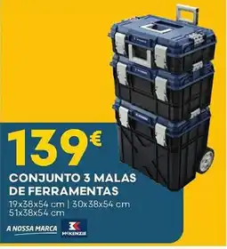 Bricomarché A nossa marca conjunto 3 malas de ferramentas promoção