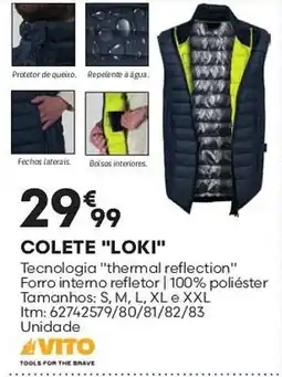 Bricomarché Vito colete "loki" promoção