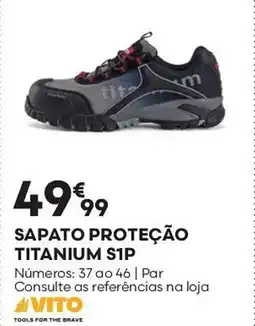Bricomarché Sapato proteção titanium s1p promoção