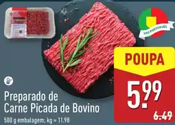 ALDI Preparado de Carne Picada de Bovino promoção